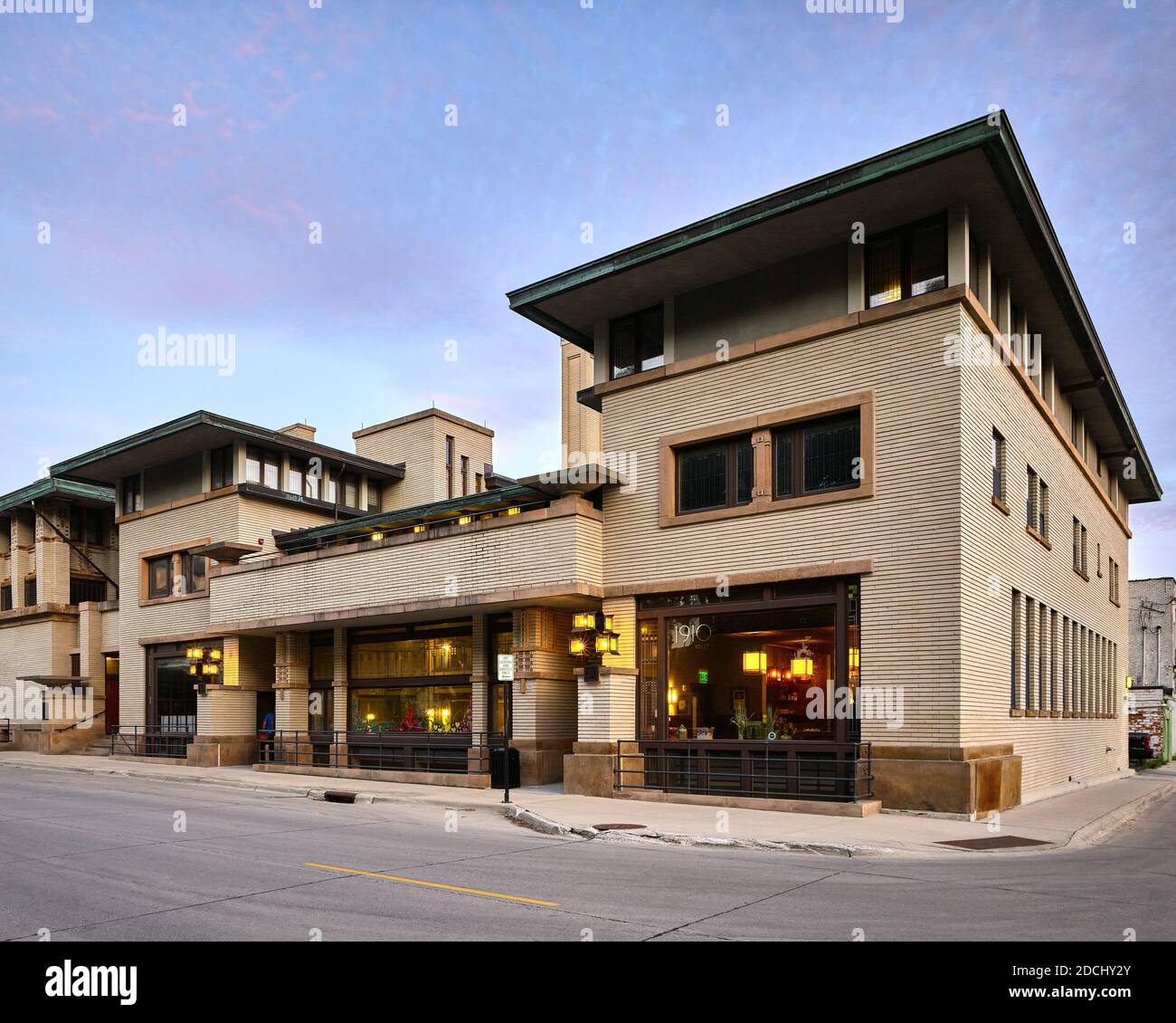 Park Inn Hotel progettato da Frank Lloyd Wright Foto Stock