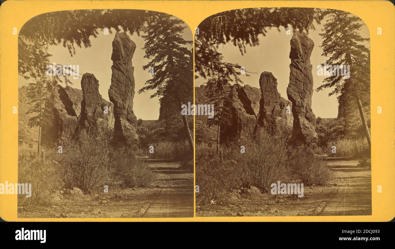 Major Domo,' 127 piedi di altezza, Glen Eyrie., immagine fissa, Stereographs, 1850 - 1930, Gurnsey, B. H. (Byron H.) (1833-1880 Foto Stock