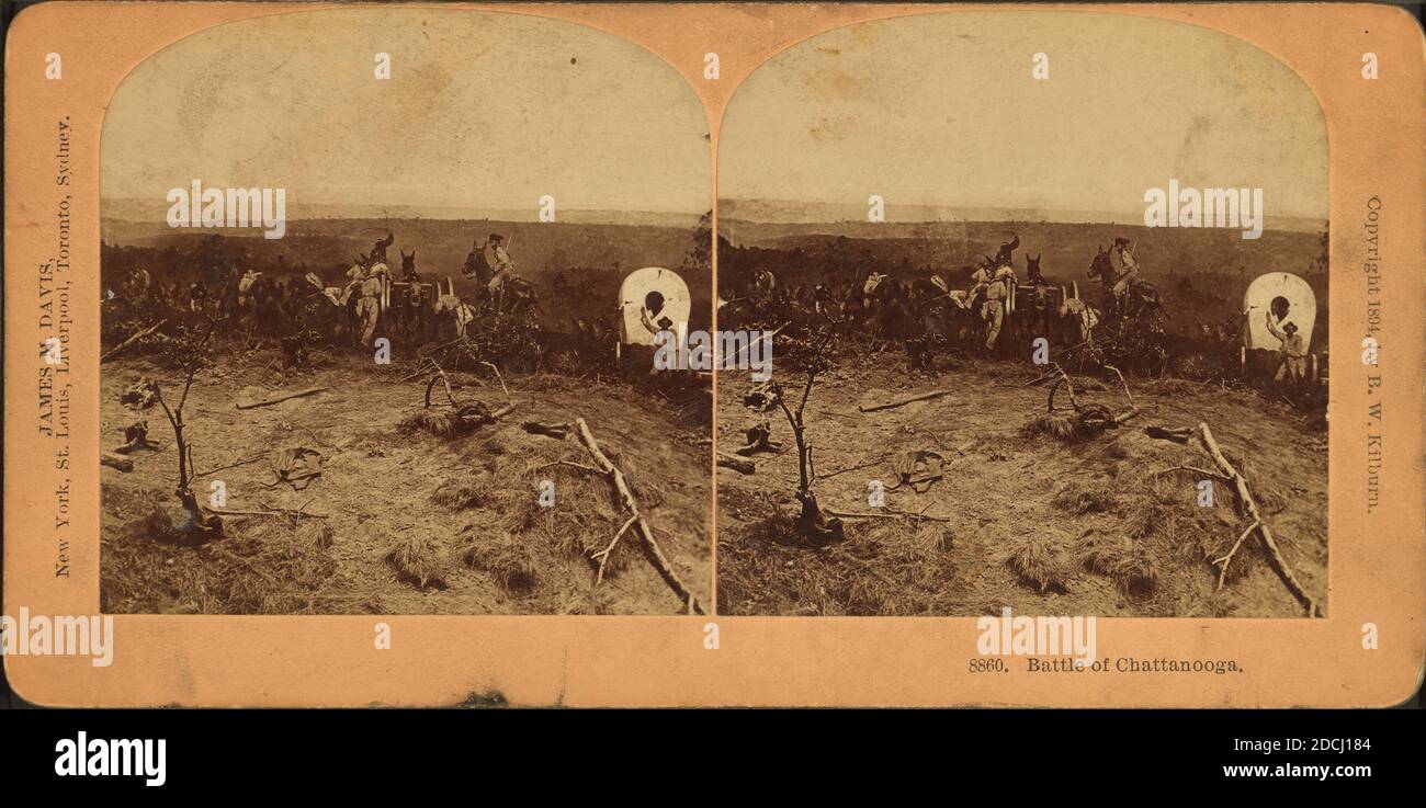 Battaglia di Chattanooga., immagine fissa, Stereographs, 1865 - 1909, Kilburn, B. W. (Benjamin West) (1827-1909 Foto Stock