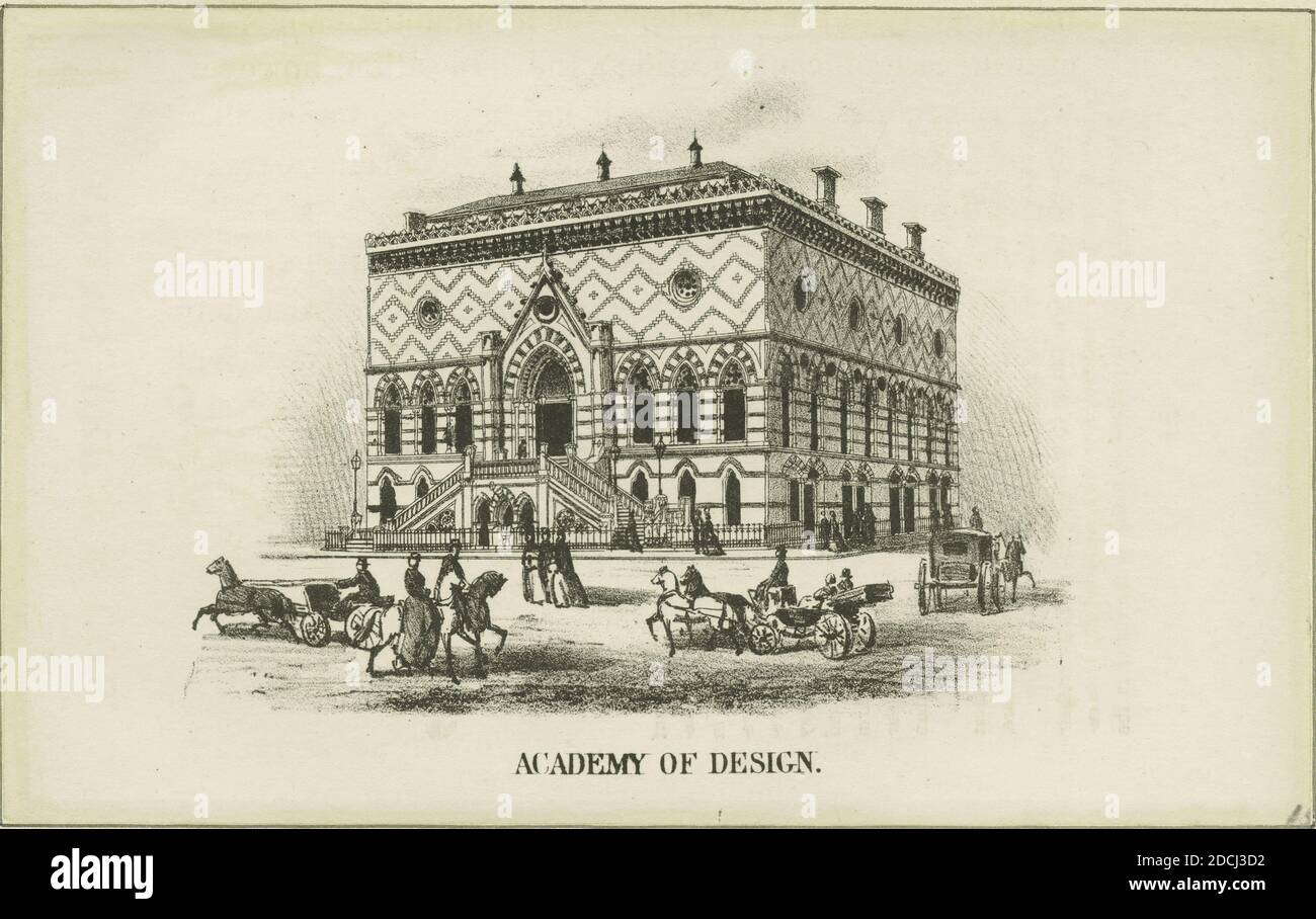 Accademia di Design, immagini fisse, stampe, 1861 - 1880 Foto Stock