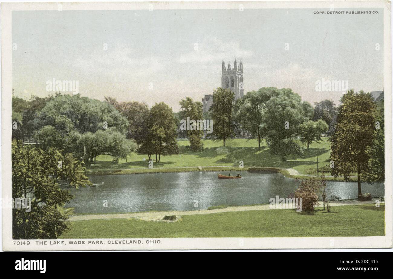 The Lake, Wade Park, Cleveland, Ohio., immagine, Cartoline, 1898 - 1931 Foto Stock