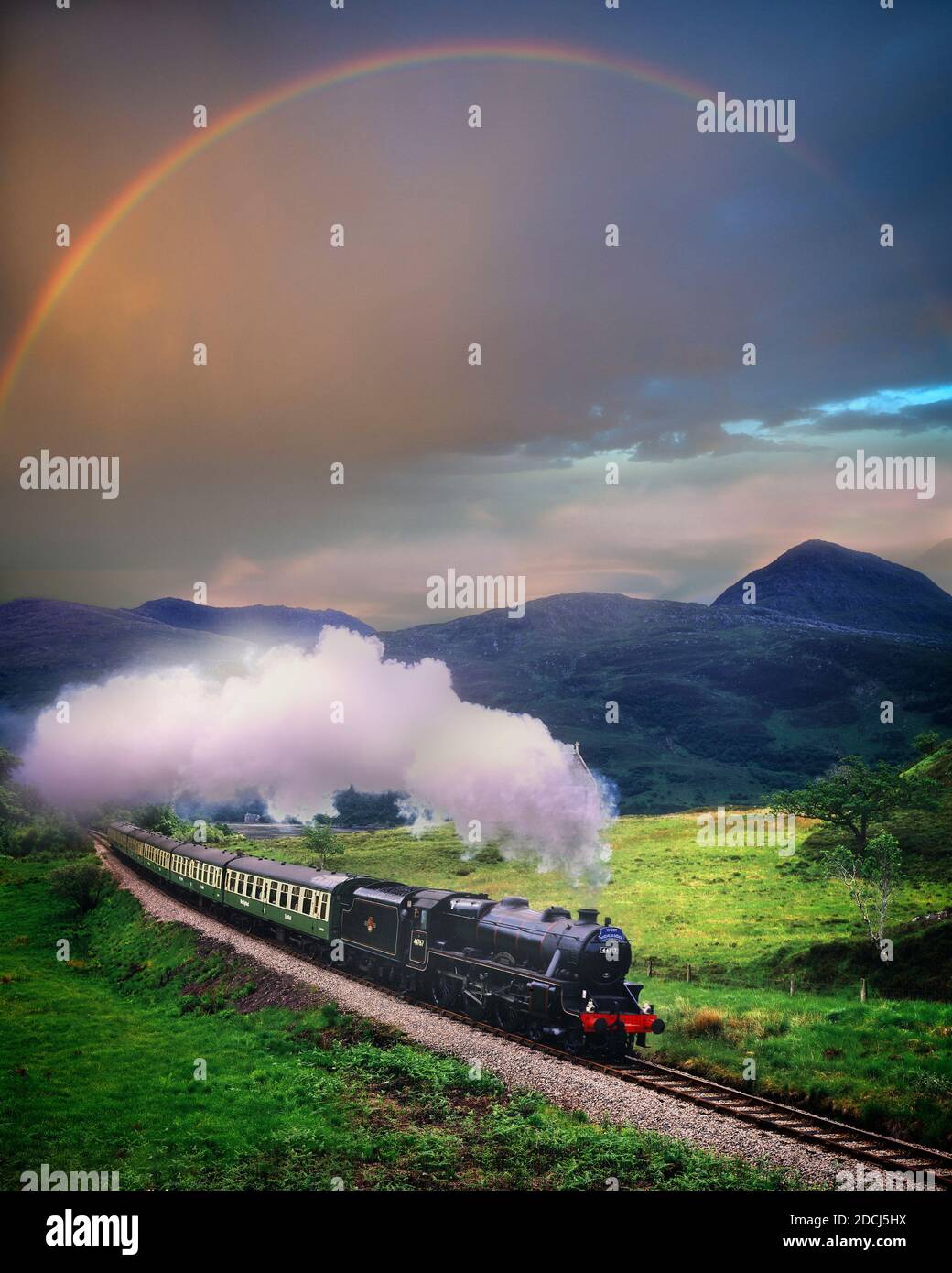 GB - Scozia: 'l'Occidente Highlander " Treno a vapore Foto Stock