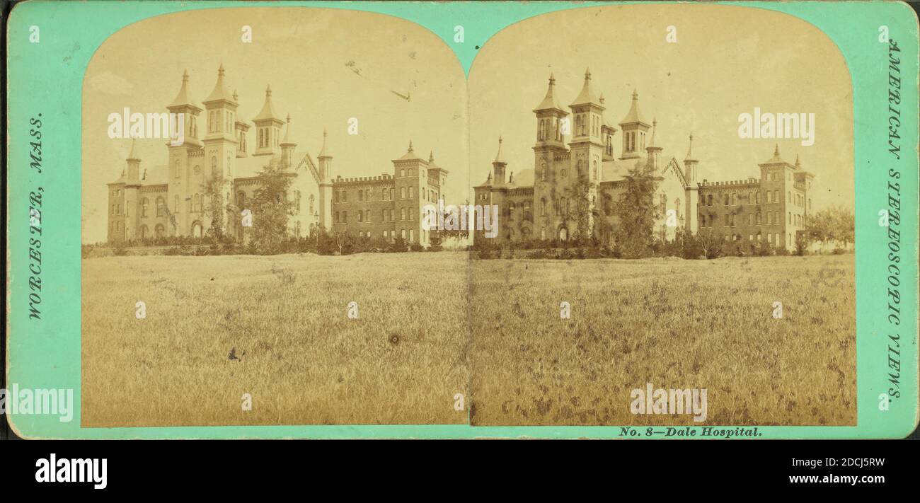 Dale Hospital., immagine statica, Stereografi, 1865 - 1870 Foto Stock