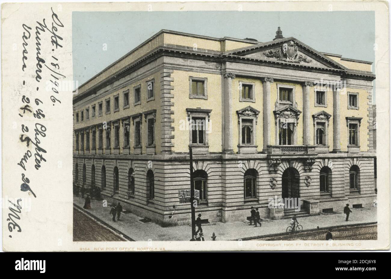 New Post Office, Norfolk, Va., fermo immagine, Cartoline, 1898 - 1931 Foto Stock