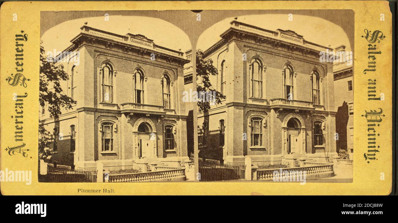 Plummer Hall., still image, Stereographs, 1850 - 1930 Foto Stock