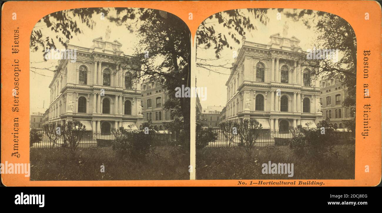 Edificio florovivaistico., immagine, Stereografi, 1850 - 1930 Foto Stock