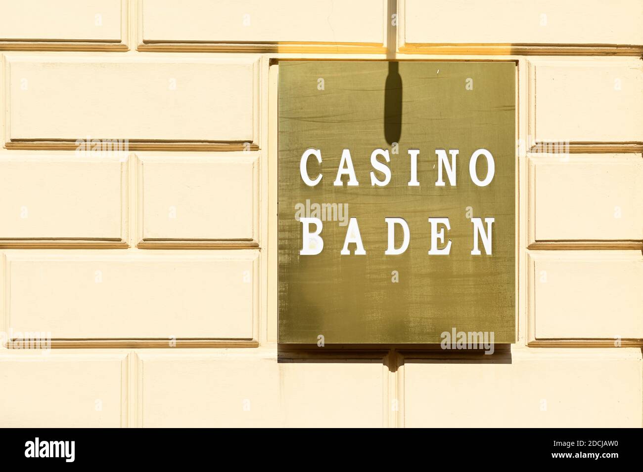 Baden vicino a Vienna, bassa Austria, Austria. Il Casinò di Baden Foto Stock