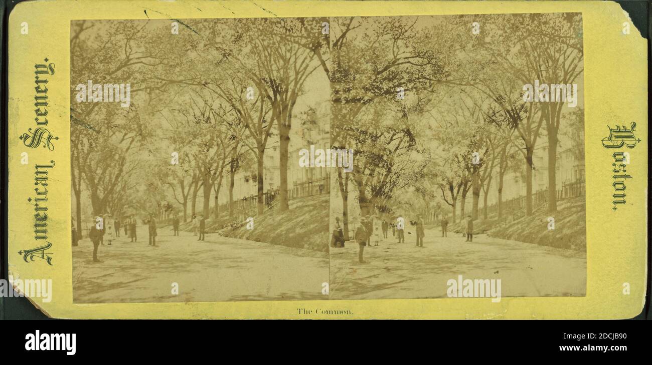 Il comune., fermo immagine, Stereographs, 1850 - 1930 Foto Stock