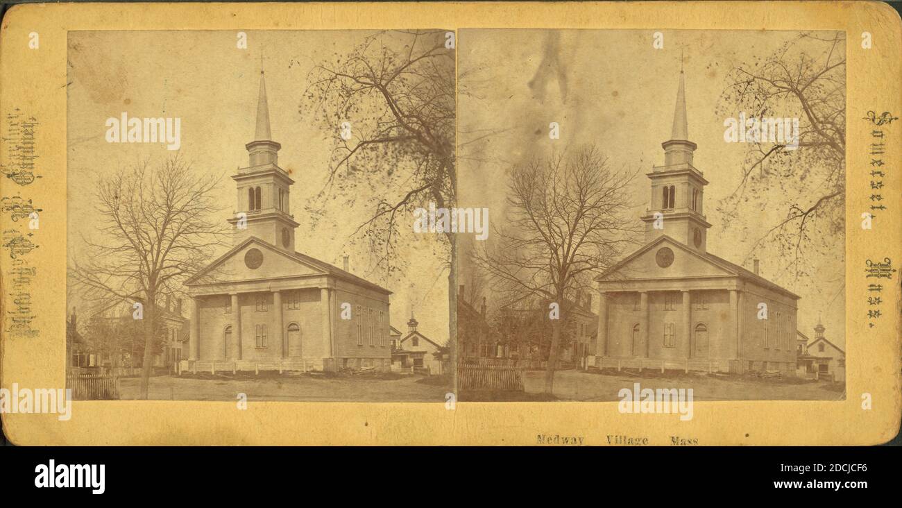 Medway Village, Mass., immagine fissa, Stereographs, 1850 - 1930, Gardner, W. B Foto Stock