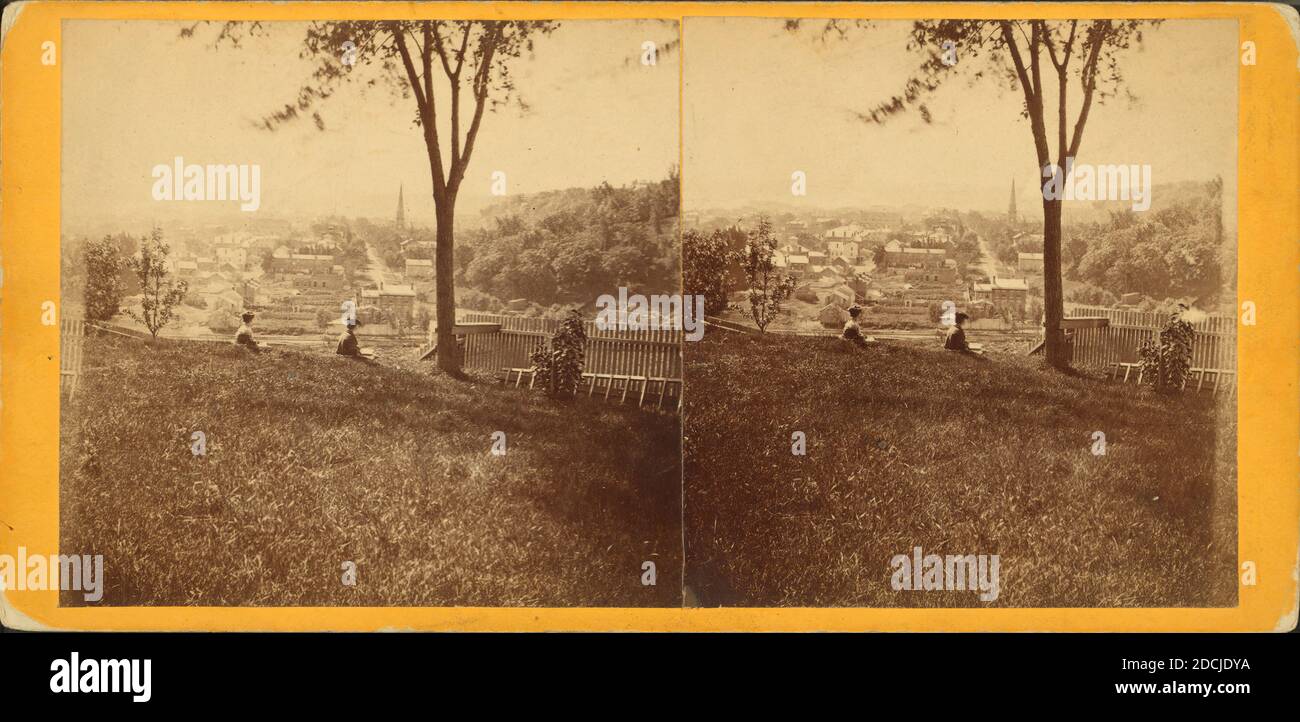 Locust Street, Dubuque, Iowa., immagine fissa, Stereographs, 1867, Root, Samuel (1819-1889 Foto Stock