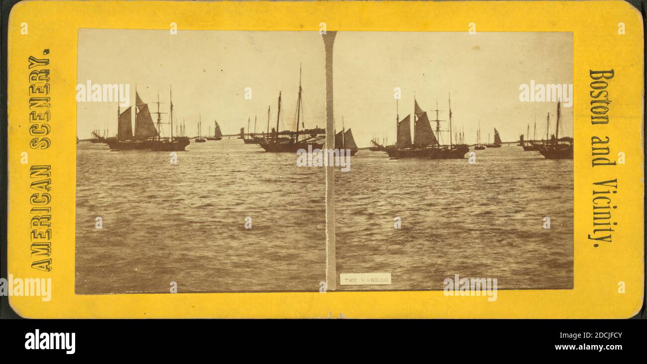 Il porto., fermo immagine, Stereographs, 1850 - 1930 Foto Stock