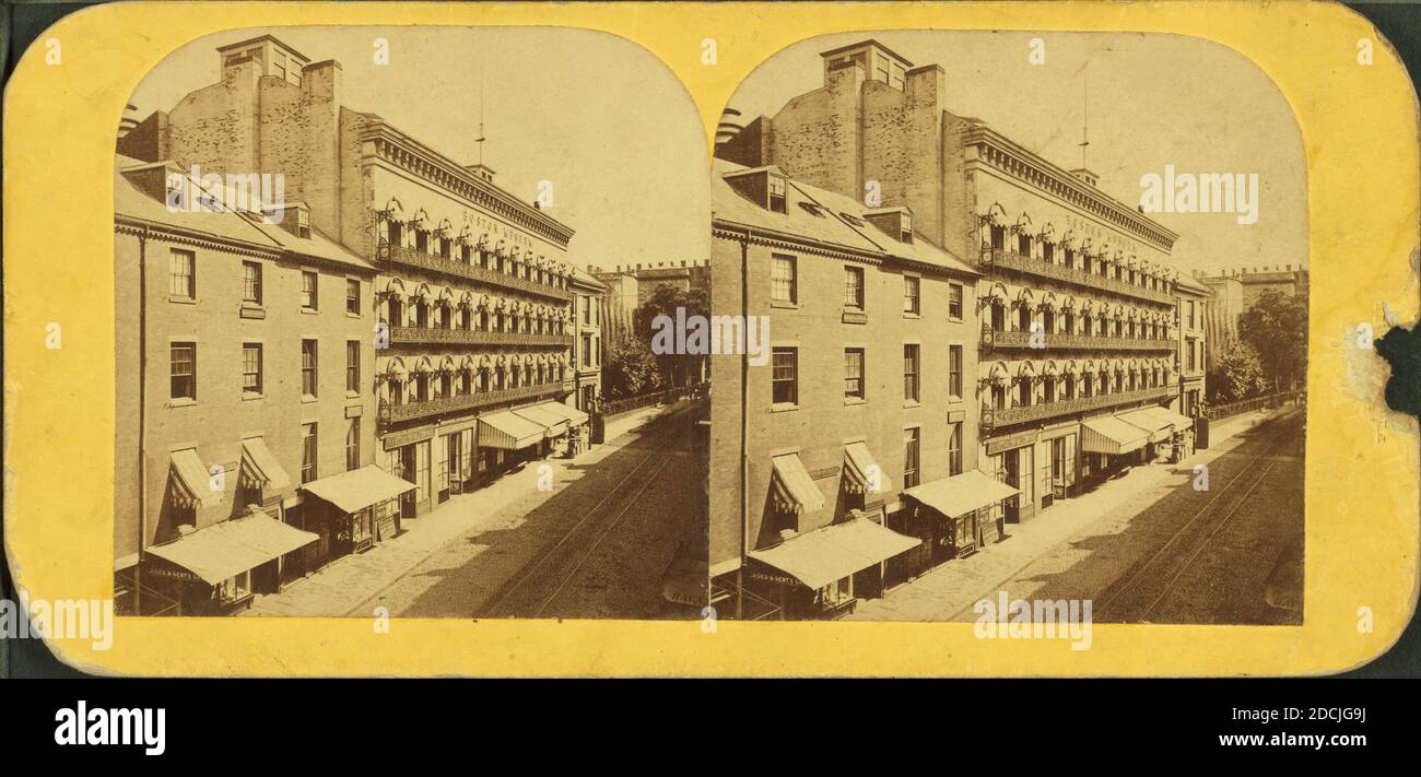 Boston Musuem., fermo immagine, Stereographs, 1850 - 1930 Foto Stock