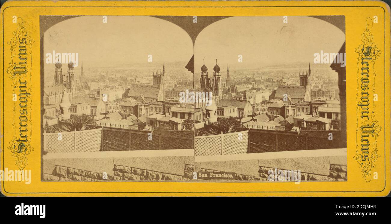 San Francisco., fermo immagine, Stereografi, 1850 - 1930 Foto Stock