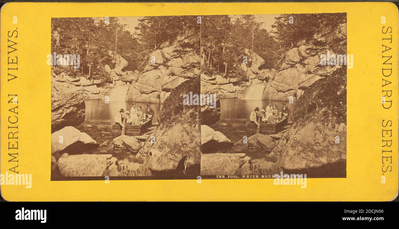 La piscina, Montagne bianche, N.H., immagine fissa, Stereografi, 1850 - 1930 Foto Stock