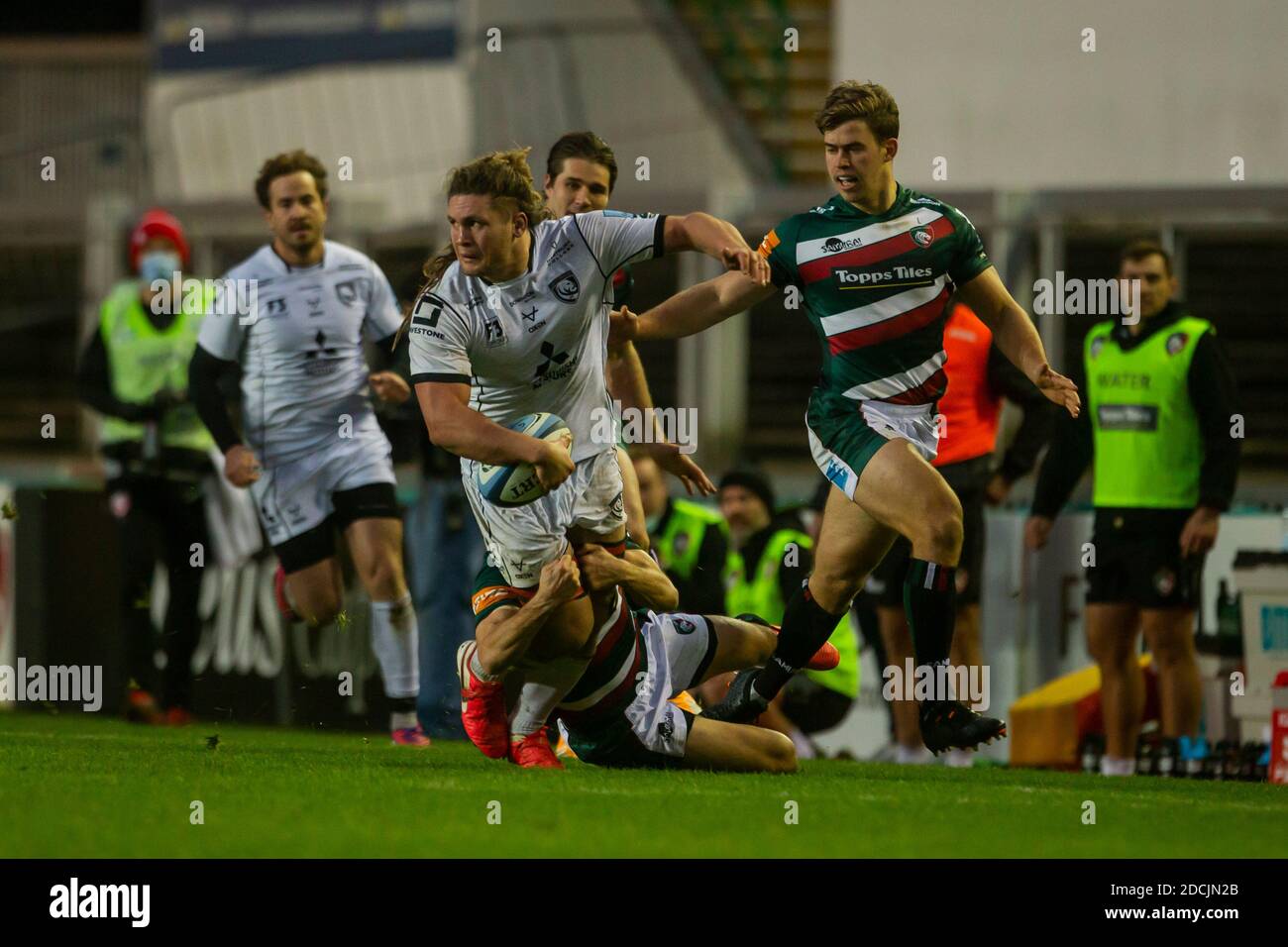 LEICESTER, INGHILTERRA. 21 NOVEMBRE Jordy Reed durante la partita di premiership Gallagher tra le Tigri Leicester e il rugby Gloucester a Welford Road, Leicester, sabato 21 novembre 2020. (Credit: Leila Coker | MI News)LEICESTER, INGHILTERRA. 21 NOVEMBRE durante la partita della Gallagher Premiership tra Leicester Tigers e Gloucester Rugby a Welford Road, Leicester, sabato 21 novembre 2020. (Credit: Leila Coker | MI News) Credit: MI News & Sport /Alamy Live News Foto Stock