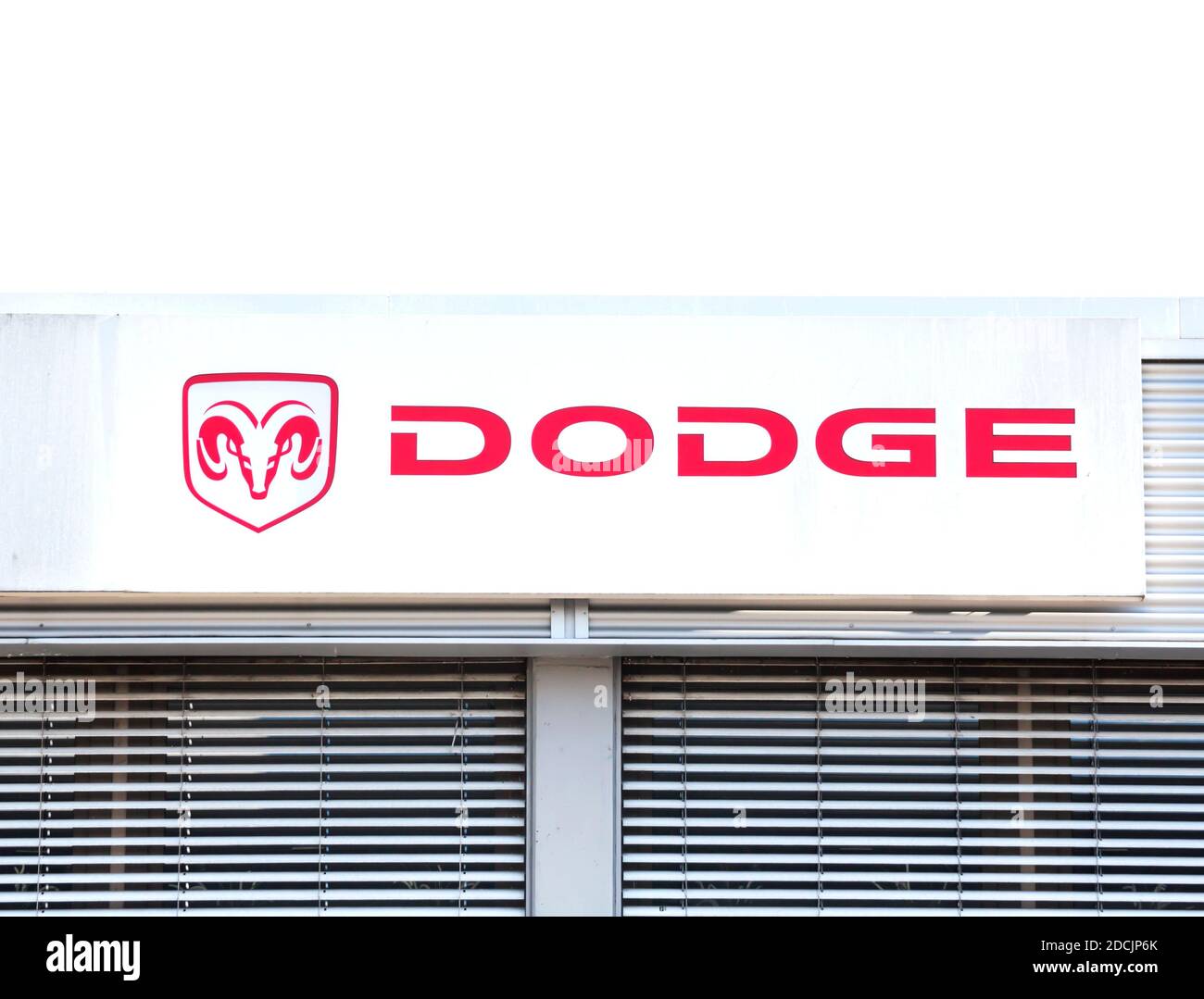 Logo Dodge, concessionario a Nurnberg Foto Stock Logo Dodge, concessionario a Nurnberg Foto Stock