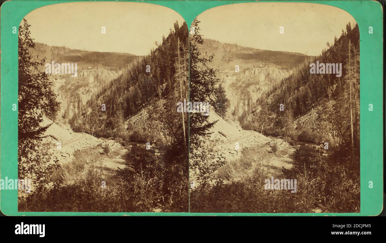 Gilman, Eagle River, col., D. & R. G. Ry [Denver & Rio Grande Railroad]., immagine, Stereographs, 1850 - 1930, Savage, C. R. (Charles Roscoe) (1832-1909 Foto Stock