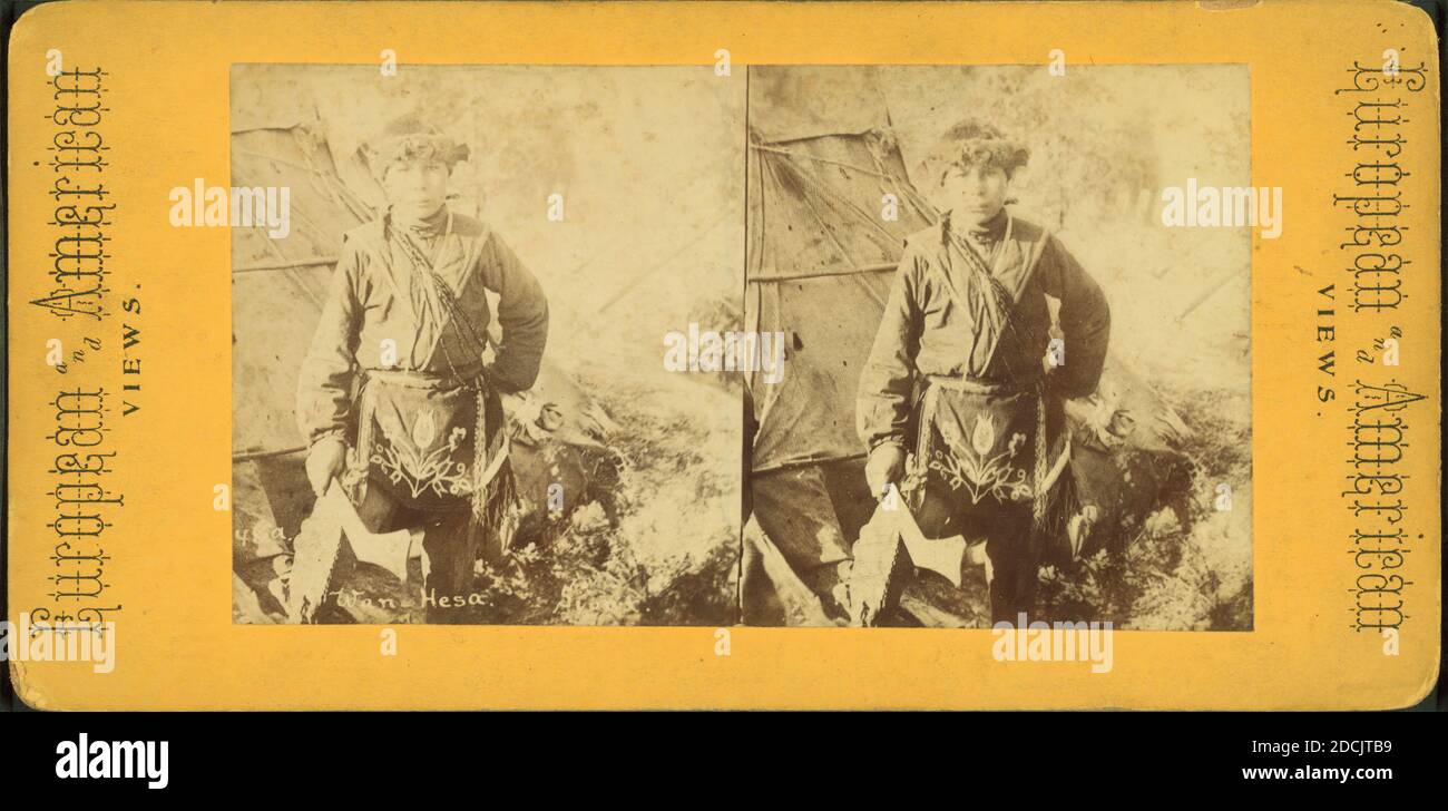 WAN-Hesa., fermo immagine, Stereografi, 1850 - 1930 Foto Stock