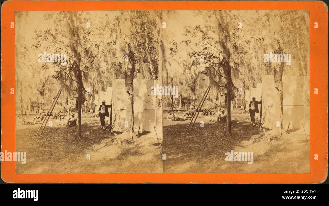 Campo di scena, immagine fissa, Stereographs, 1850 - 1930, Wilson, J. N. (Jerome Nelson) (1827-1897 Foto Stock