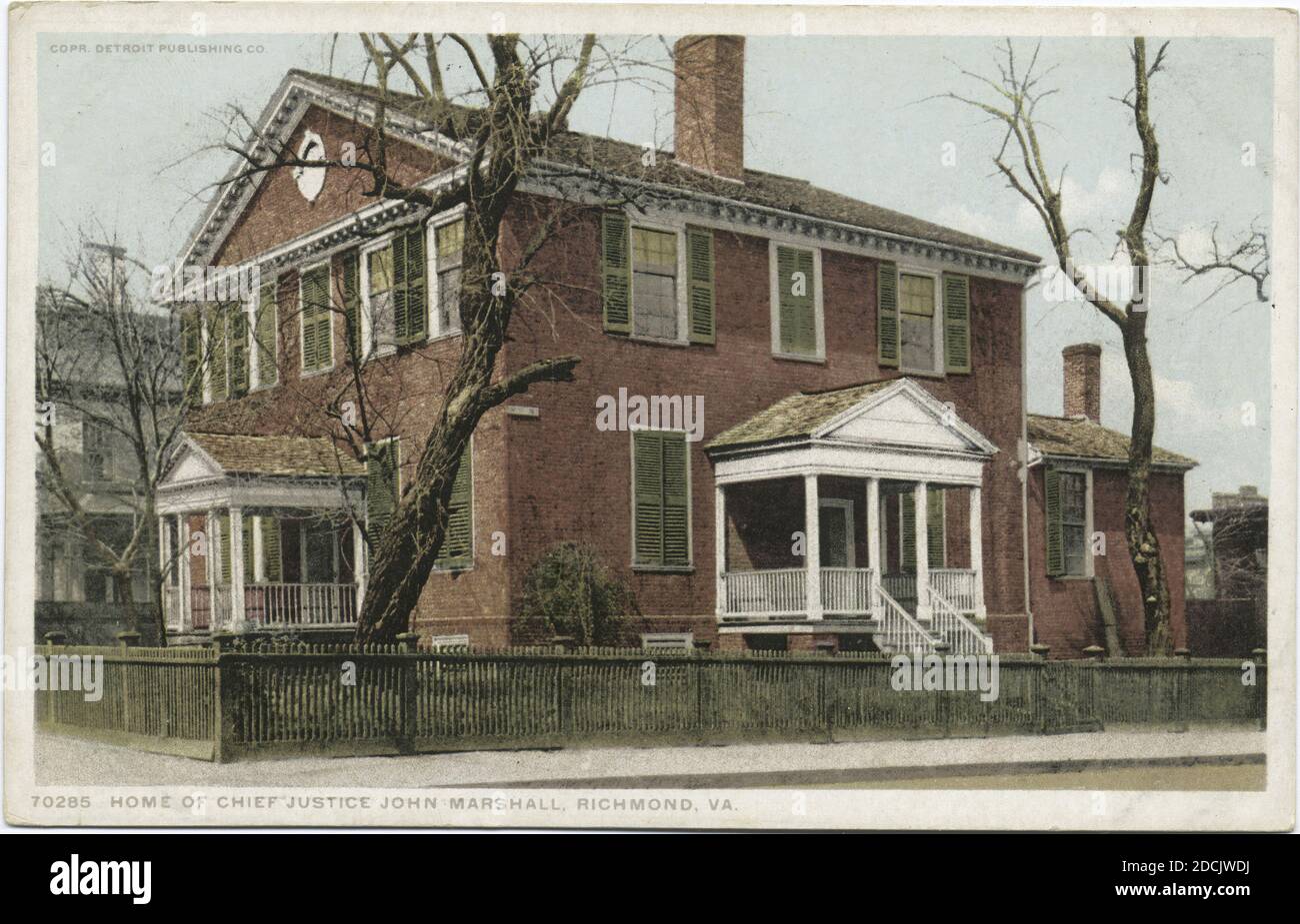 Casa del capo di giustizia John Marshall, Richmond, Va., fermo immagine, Cartoline, 1898 - 1931 Foto Stock
