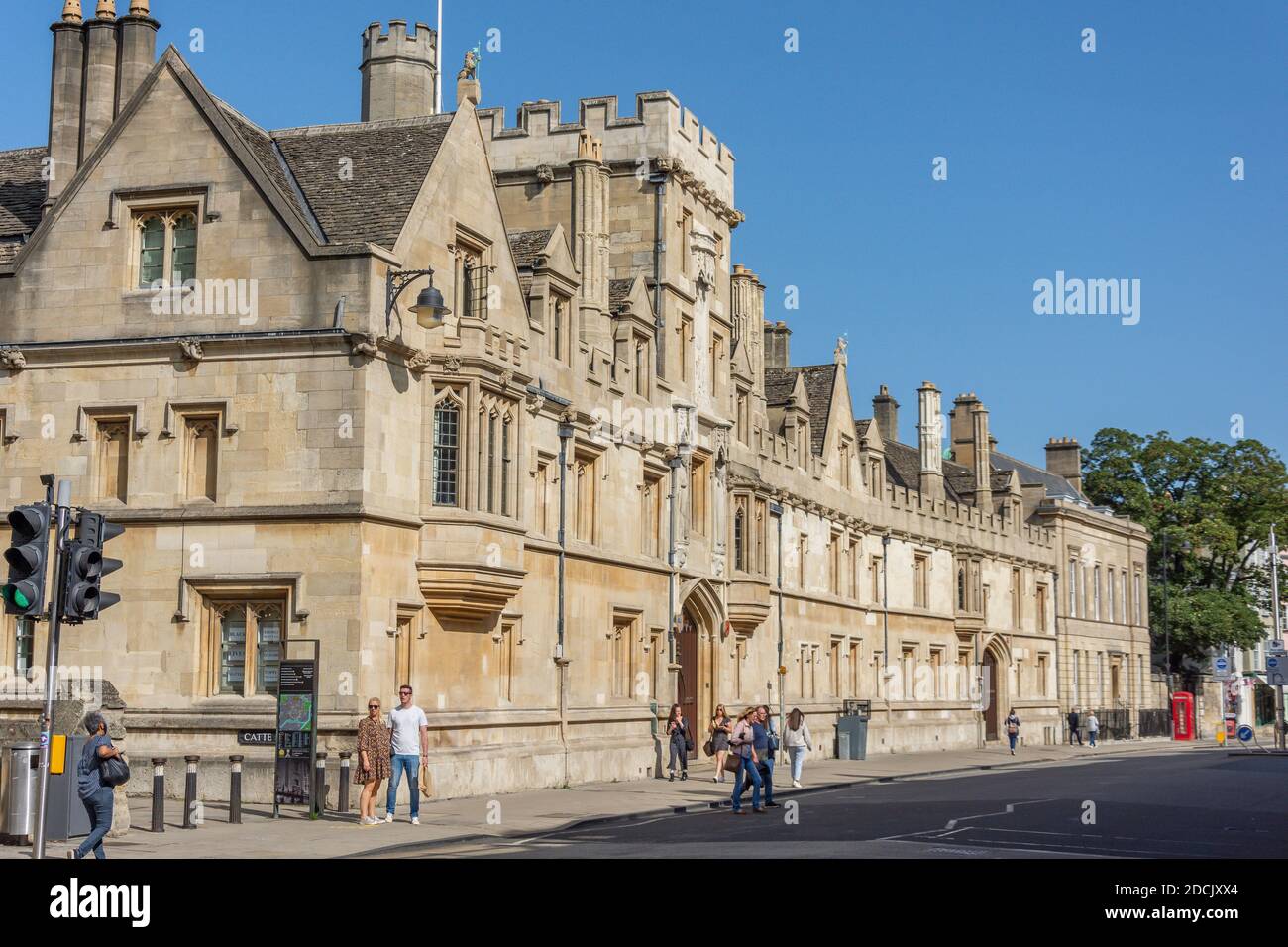 All Souls College, High Street, Oxford, Oxfordshire, Inghilterra, Regno Unito Foto Stock