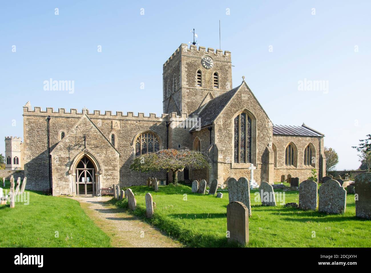 St Mary the Virgin Church, Church Court, Buckland, Oxfordshire, Inghilterra, Regno Unito Foto Stock