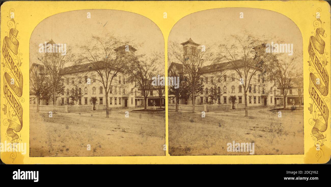 Negozio di paglia, Foxboro, Mass., still image, Stereographs, 1850 - 1930 Foto Stock