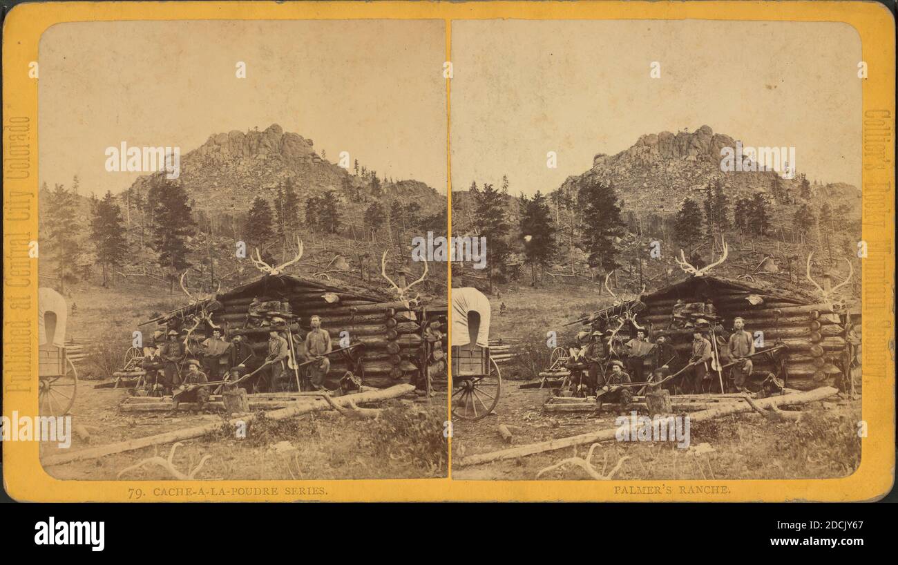 Ranch di Palmer, immagine fissa, Stereographs, 1850 - 1930 Foto Stock
