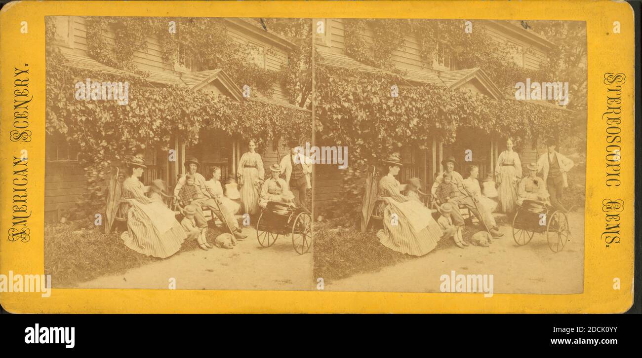 Home., fermo immagine, Stereografi, 1850 - 1930 Foto Stock
