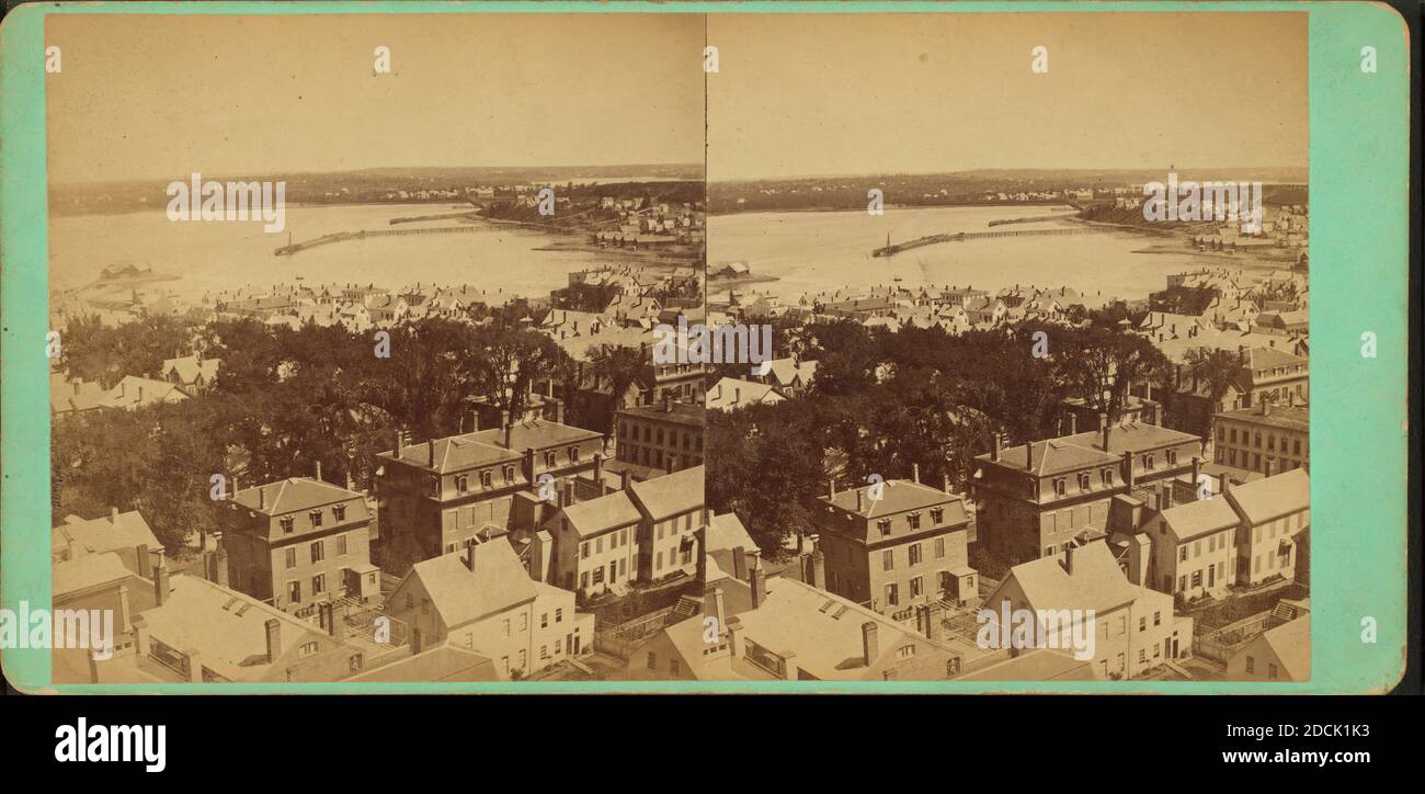 Portland, Maine., fermo immagine, Stereographs, 1850 - 1930 Foto Stock