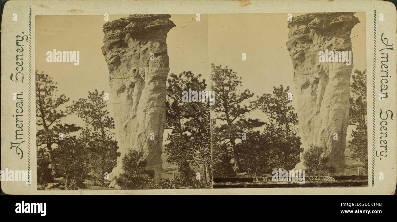 Parco monumentale, immagine statica, Stereografi, 1850 - 1930 Foto Stock