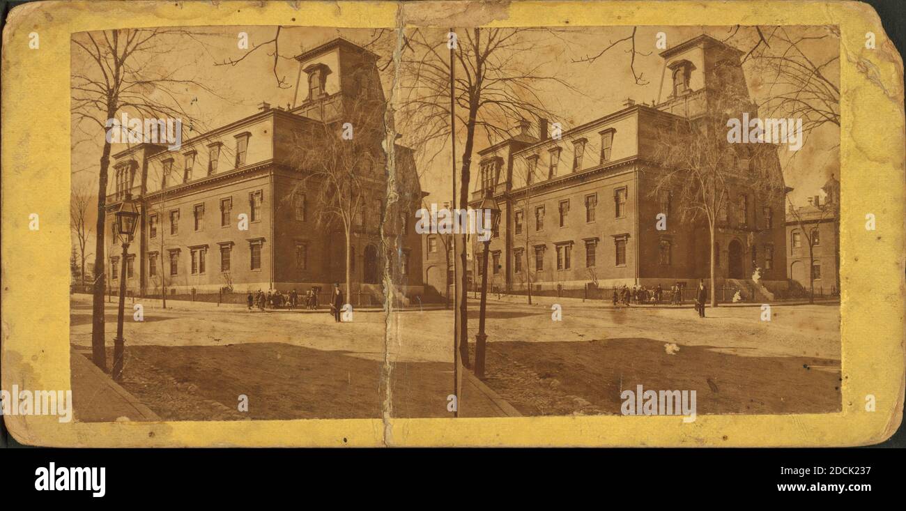 Scuola normale, immagine statica, Stereografi, 1850 - 1930 Foto Stock