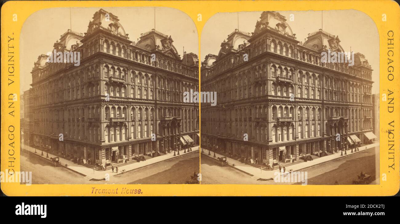 Tremont House., immagine, Stereographs, 1850 - 1930 Foto Stock