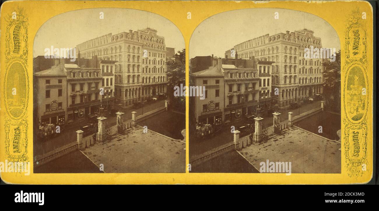 Parker House., immagine, Stereografi, 1850 - 1930 Foto Stock