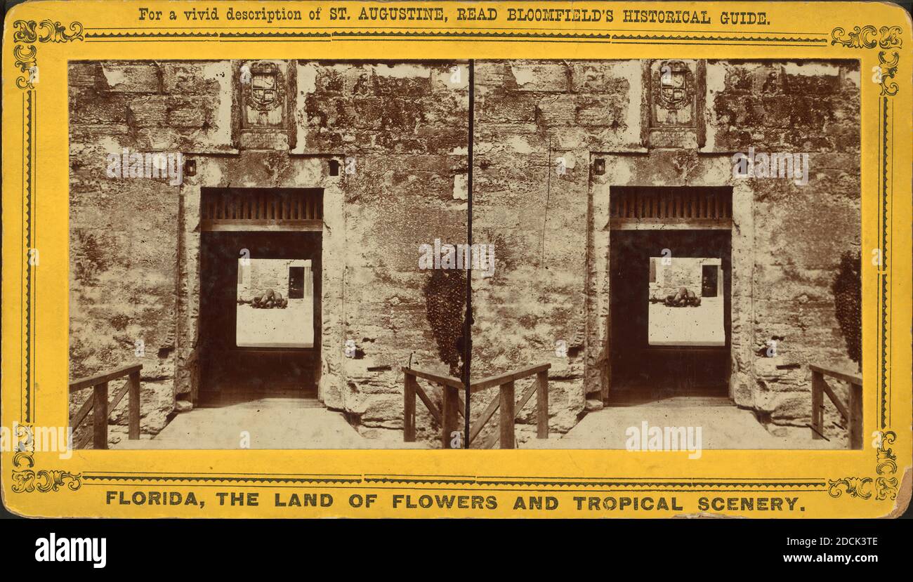 La porta del Forte, immagine, Stereografi, 1850 - 1930 Foto Stock