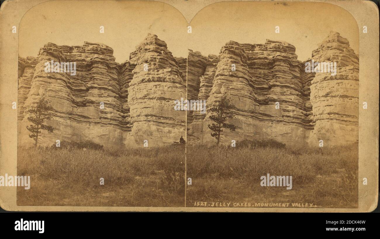 Torte di gelatina. Monument Valley., immagine fissa, Stereographs, 1850 - 1930, Martin, Alex (Alexander) (1841-1929 Foto Stock