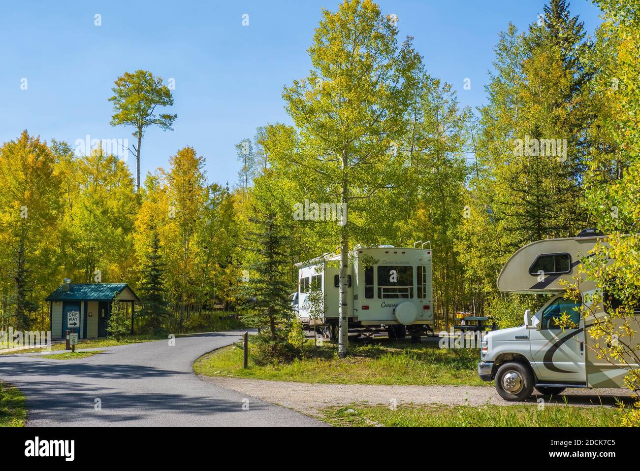 Sunshine Campground, Uncompahgre National Forest, Colorado. Foto Stock