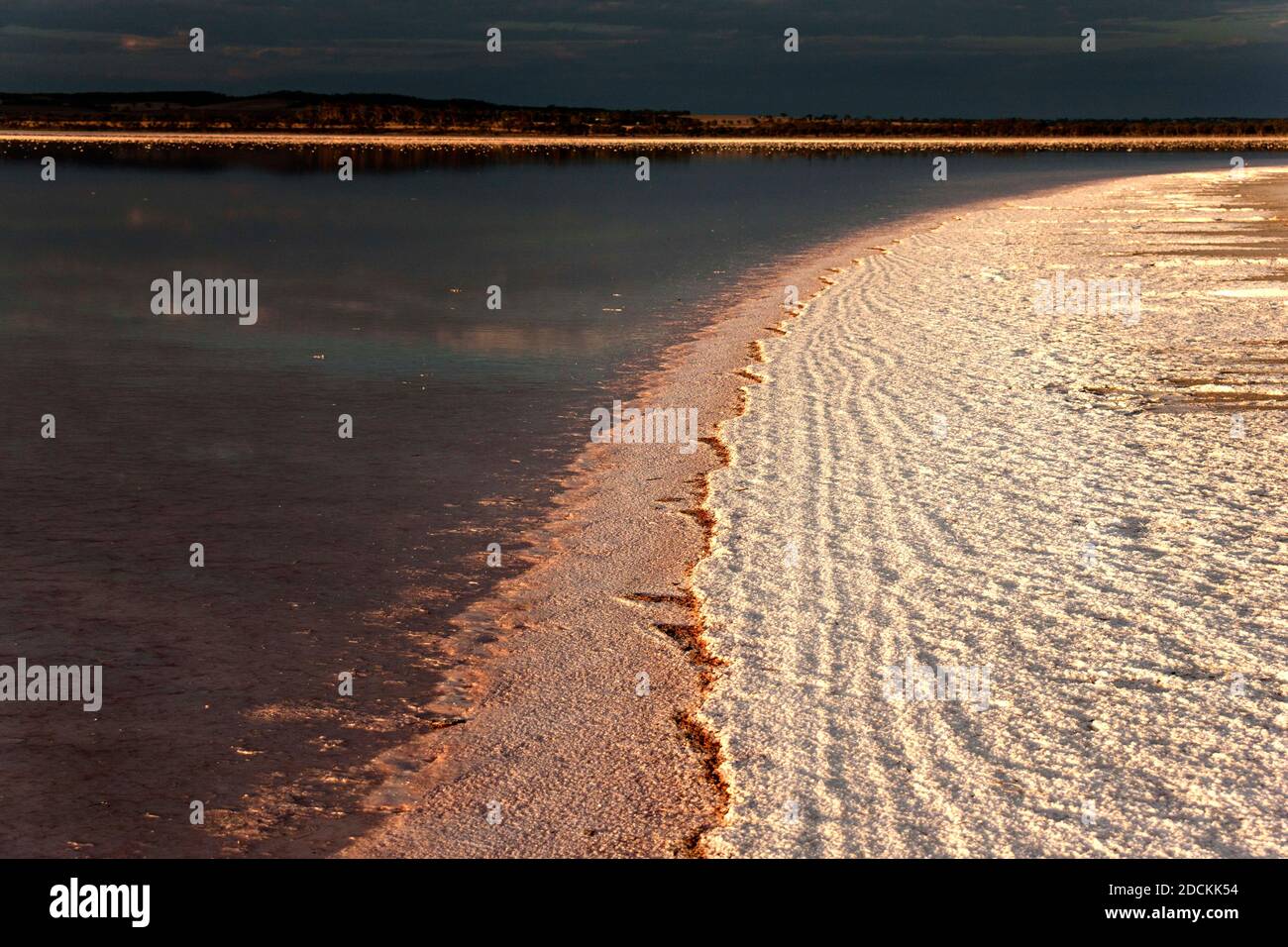 Lago Ninan, Salt Lake, Victoria Plains, Australia occidentale Foto Stock