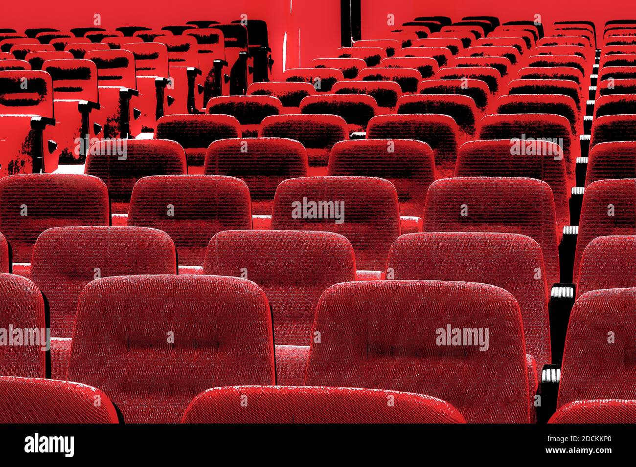 il teatro ancora vuoto Foto Stock