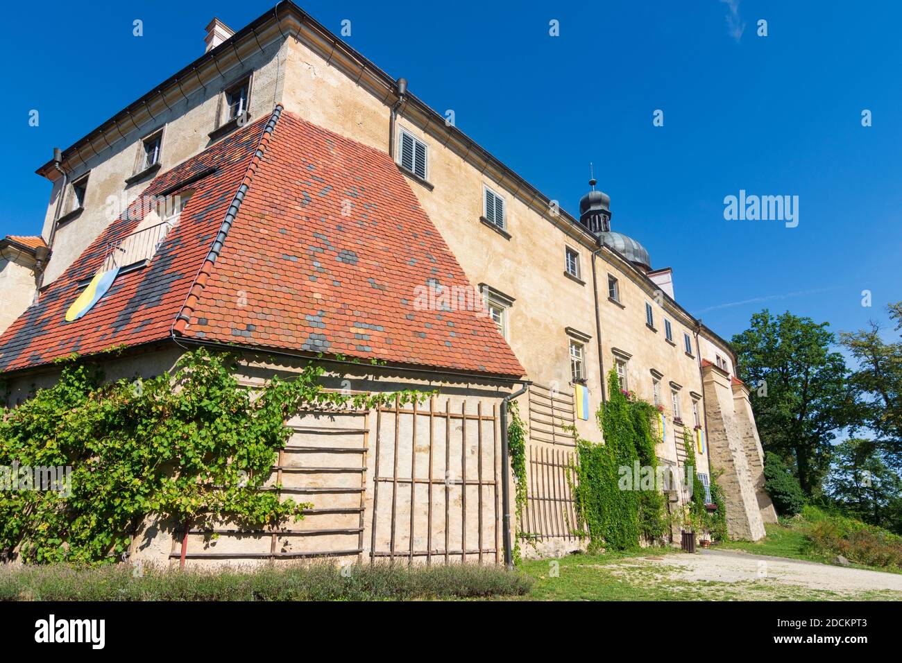 Hradek nad Nisou (Grottau): Grabstejn (Grafenstein) Castello in , Liberecky, Regione Liberec, Regione Reichenberger , Ceco Foto Stock