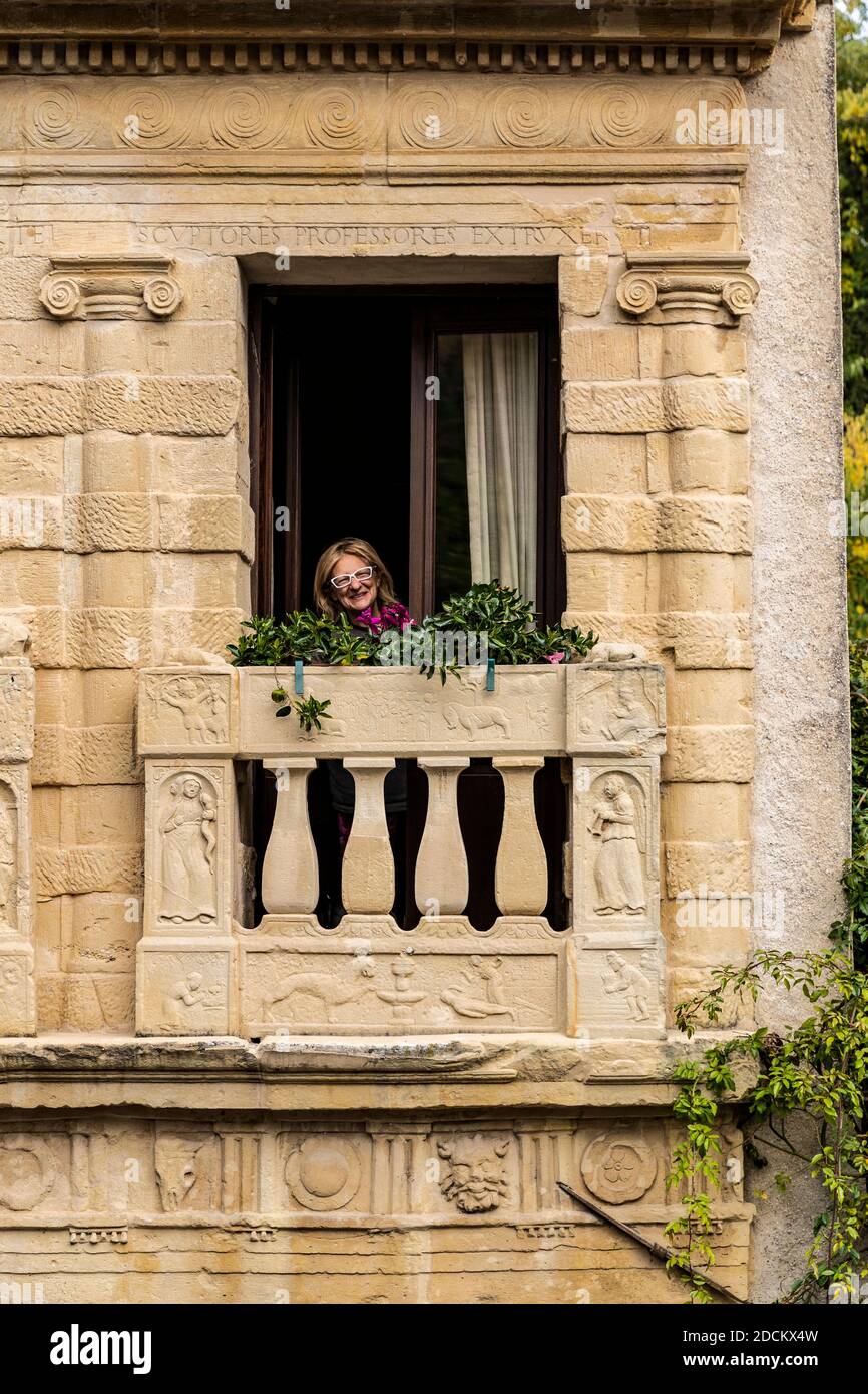 Italia Veneto Asolo - Casa Longobarda Foto Stock