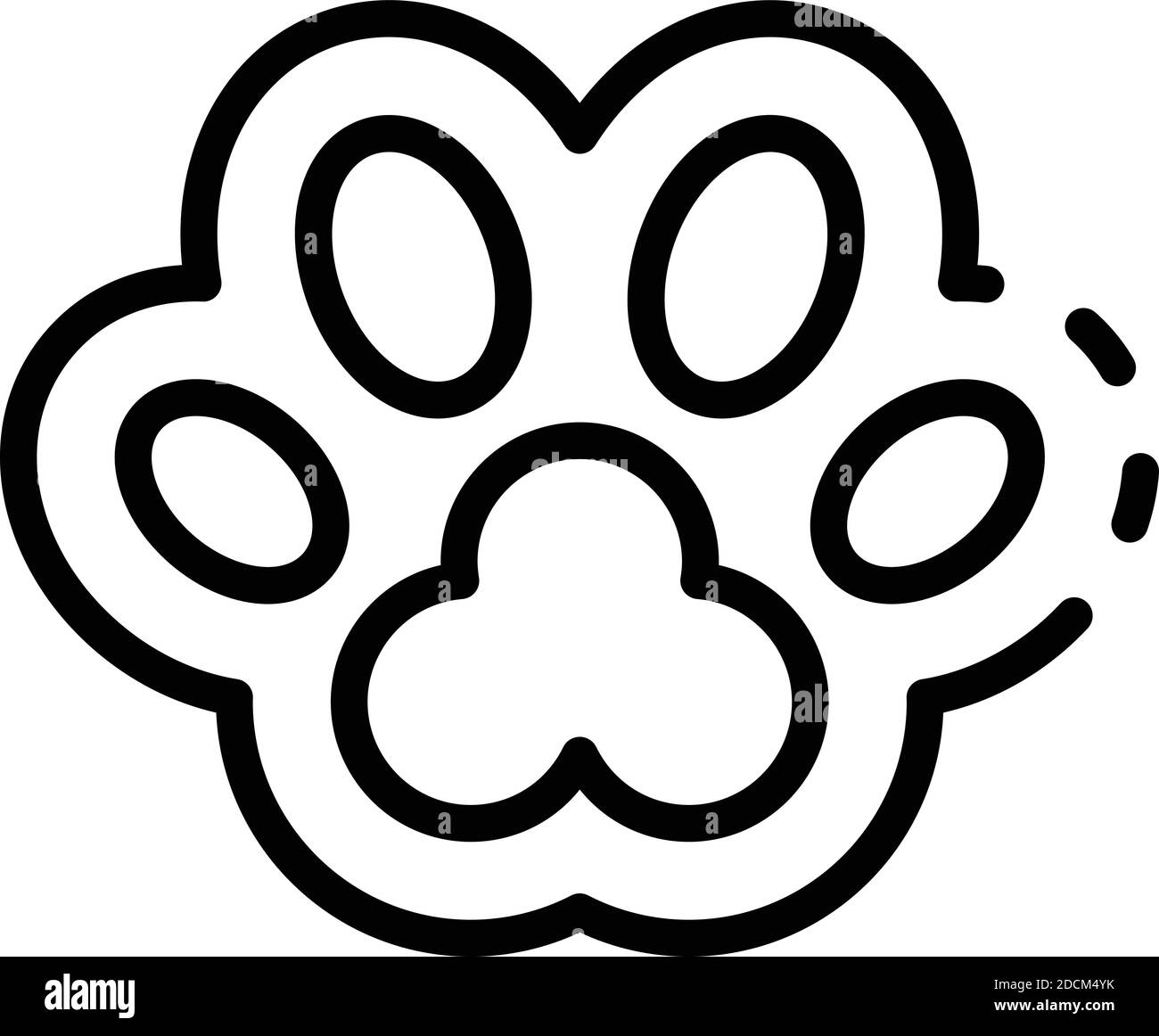 Icona di stampa Cat. Icona vettoriale di stampa vettoriale per il web design isolato su sfondo bianco Illustrazione Vettoriale