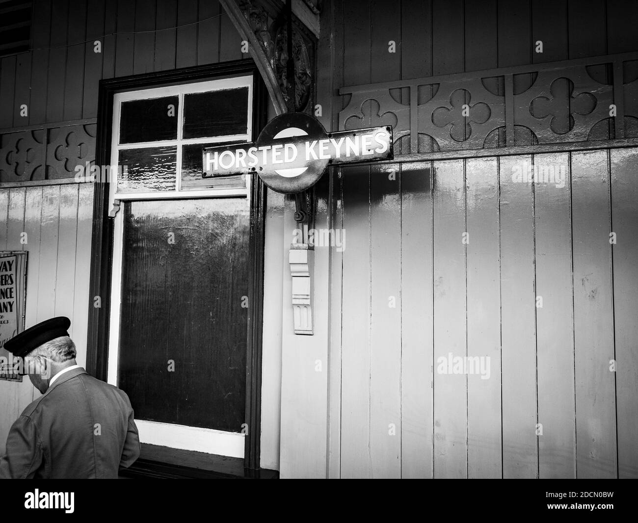 Stazione Porter a Horsted Keynes Station, Bluebell Railway Foto Stock