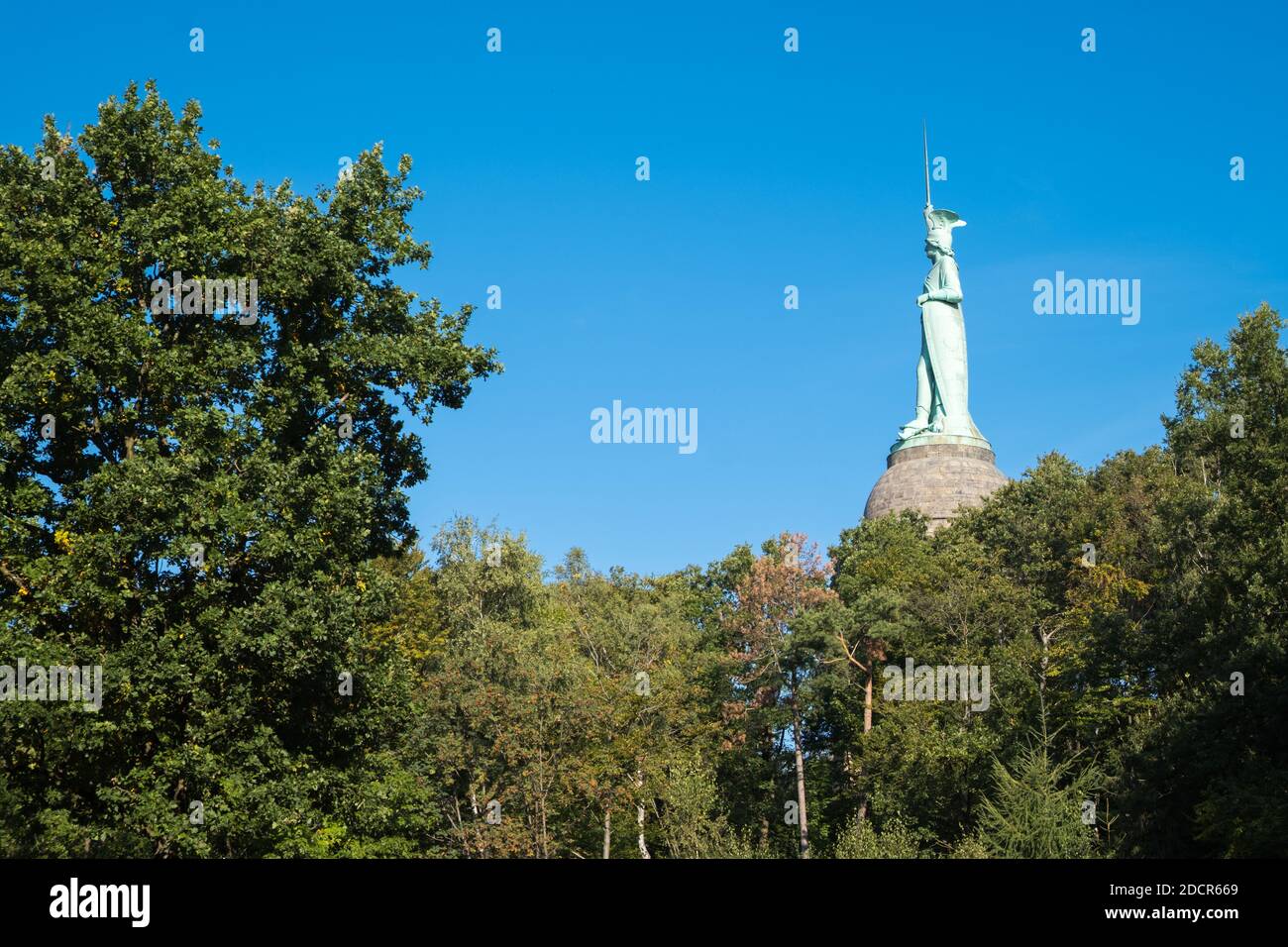 Monumento di Herman il tedesco a Detmold, Germania Foto Stock