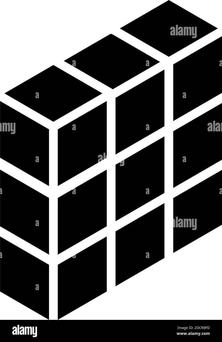 Parete isometrica 3d, icona firewall, simbolo o logo. Icona protezione, schermatura, concetti di protezione – illustrazione vettoriale di stock, grafica clip art Illustrazione Vettoriale