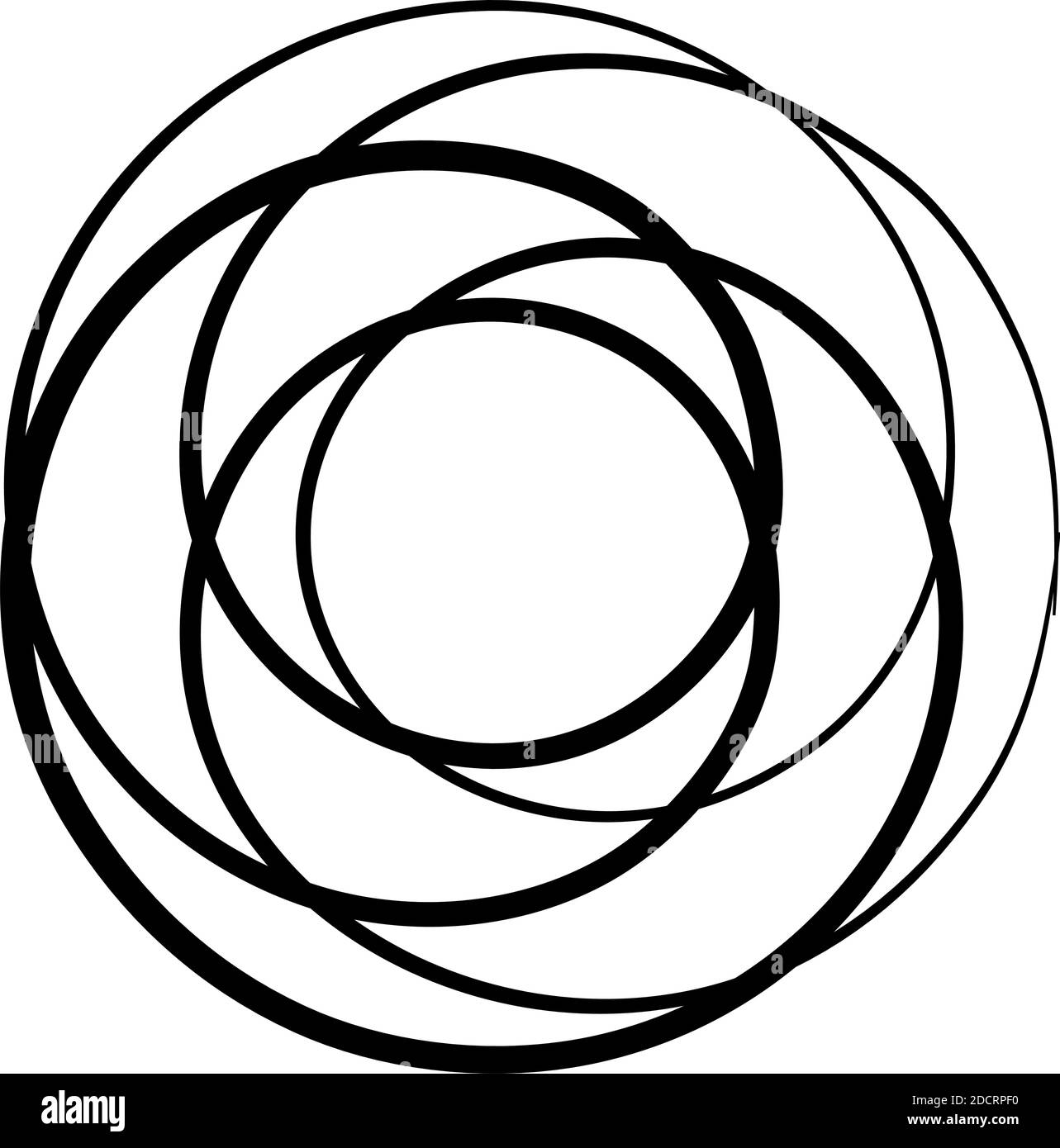 Curlicue, Loop Shapes, Elements Vector Illustration - Stock Vector Illustration, clip-art Illustrazione Vettoriale