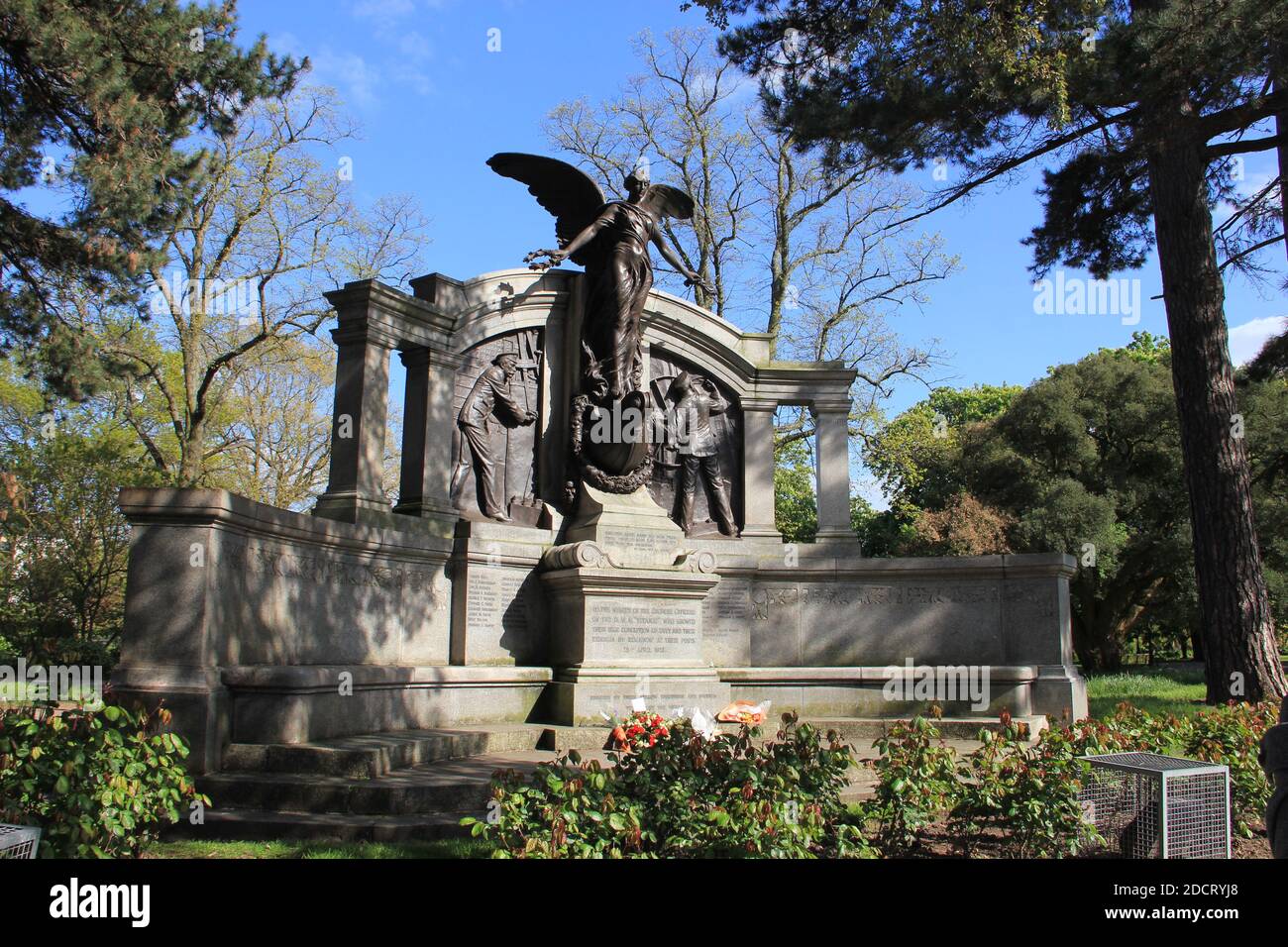Fotografia del Titanic Engineers’ Memorial a Southampton Foto Stock