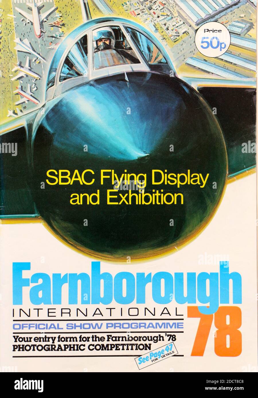 Foto di una copertina del programma ufficiale per la mostra e la mostra SBAC Flying Farnborough International 1978 Inghilterra Regno Unito Foto Stock