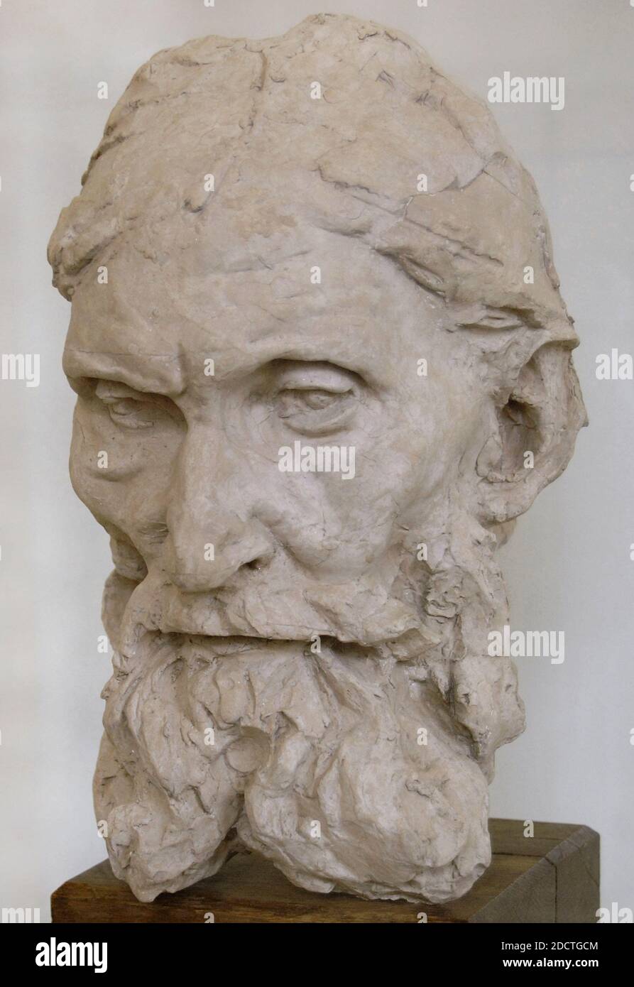 Auguste Rodin (1840-1917). Scultore francese. Burgher di Calais, Eustache de Saint-Pierre, tipo A. testa, 1886. Terracotta. Museo Rodin. Parigi. Francia. Foto Stock