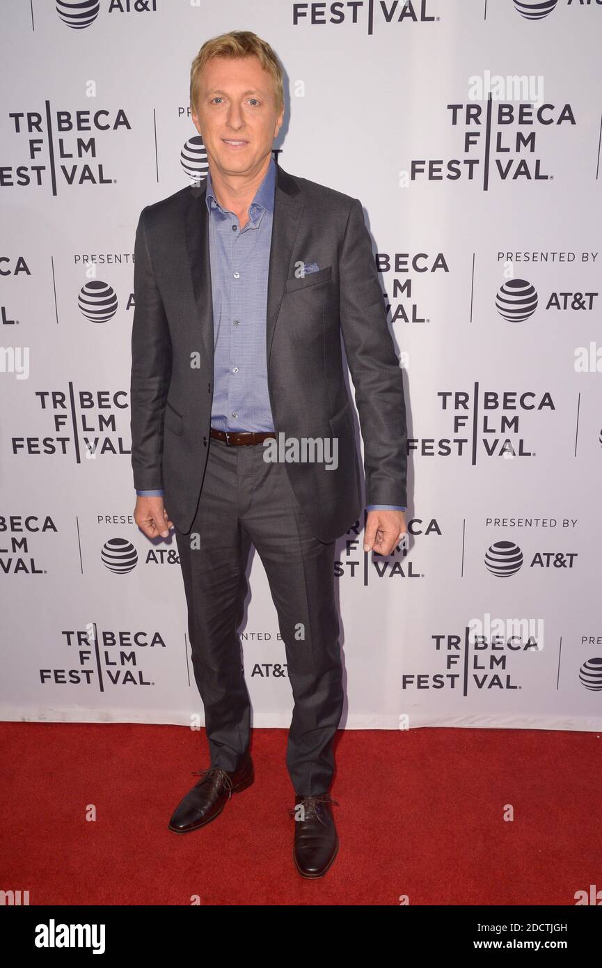 William Zabka partecipa alla proiezione di Cobra Kai durante il 2018 Tribeca Film Festival al SVA Theatre di New York City, NY, USA il 24 aprile 2018. Foto di Julien Reynaud/APS-Medias/ABACAPRESS.COM Foto Stock